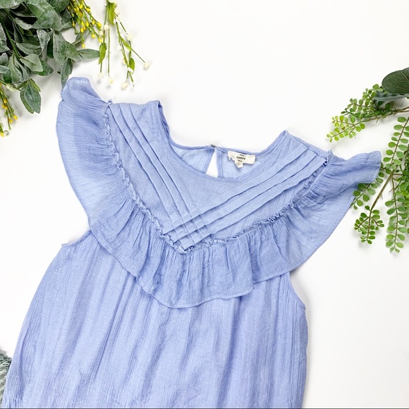 Entro Ruffle Collar Den Top